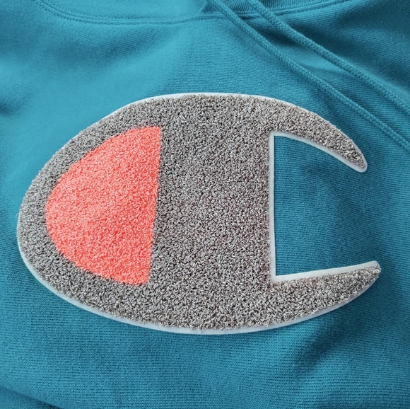 🆕Champion | Reverse Weave Hoodie Carefree Teal Size Medium Adult - Picture 5 of 11